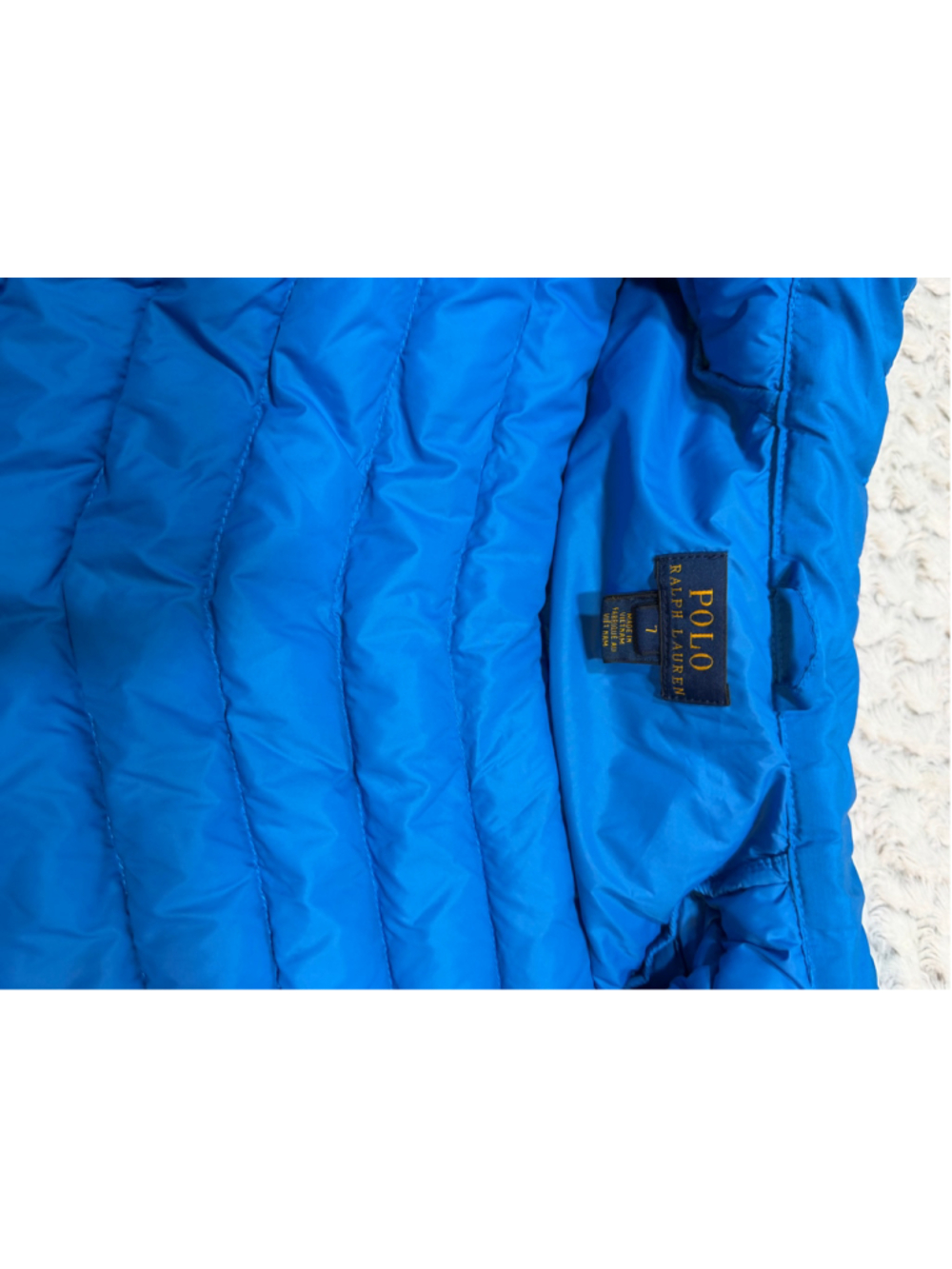 Girls Polo Ralph Lauren Puffer Jacket Size L Blue - Picture 5 of 7